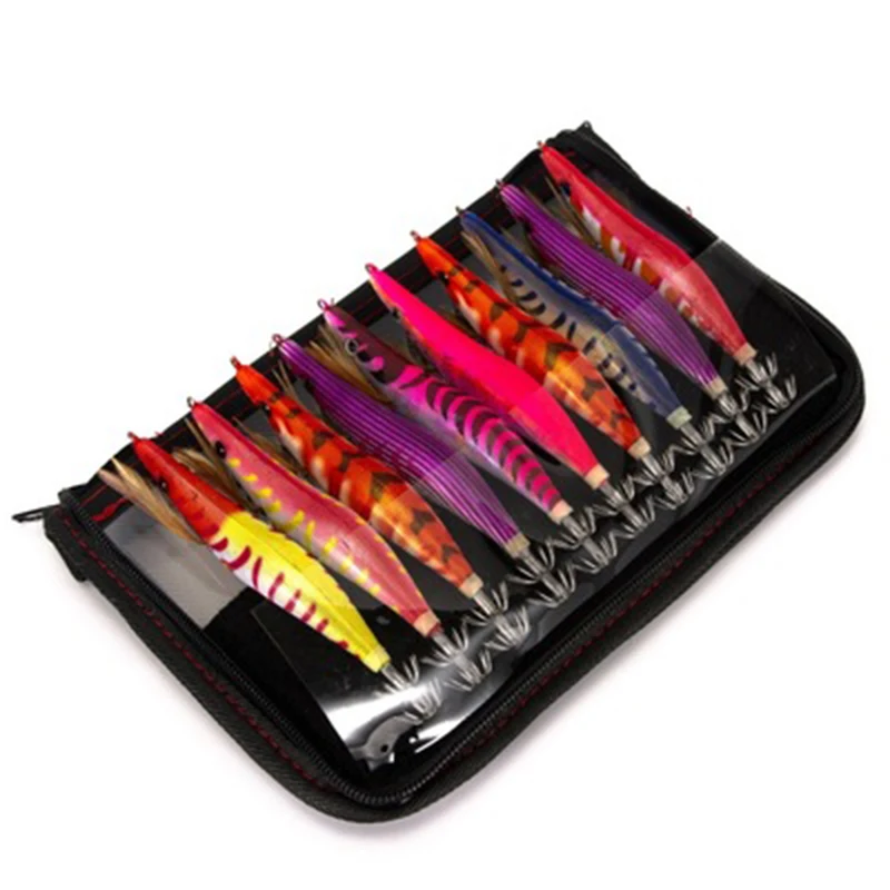 

Simulation Fishing Fluorescent Wood Shrimp Sea Fishing Luminous Squid Hook Bionic Wood Shrimp Bait Road Sub-bait Fake Bait Set