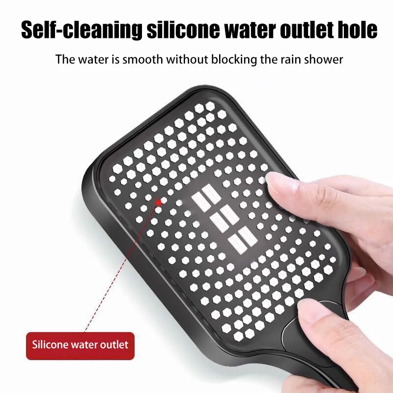 3-режимная Насадка Для Душа С Большой Панелью Вращающаяся Воды Портативные