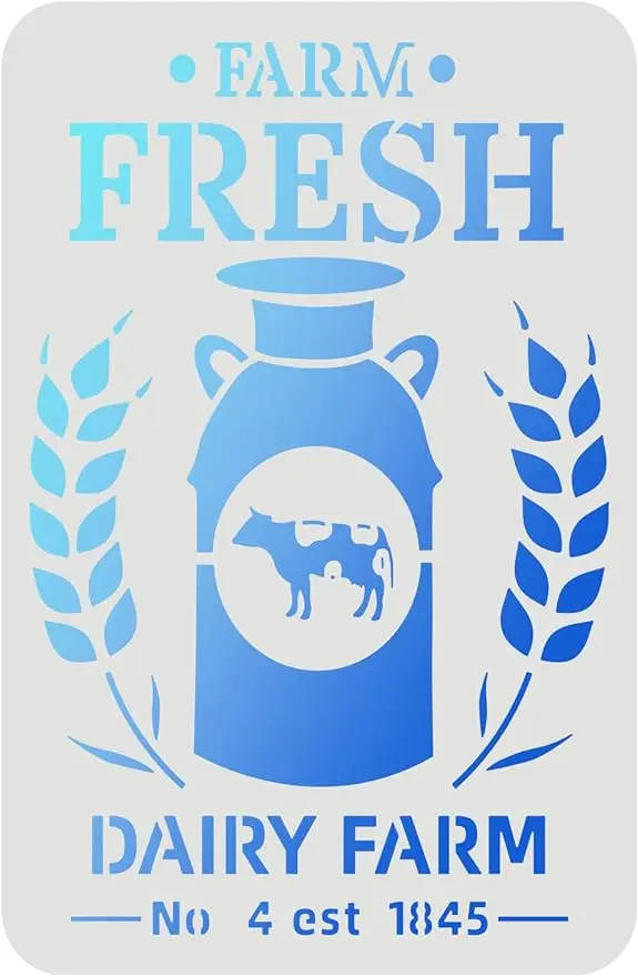 

Пластиковый трафарет для рисования "Фермерская тематика", Beebeecraft