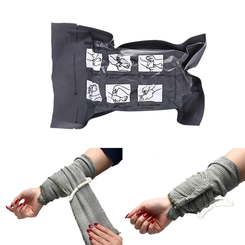

Hot! 1pc 4 Inches Madicare Israeli Bandage Trauma Dressing, First Aid, Medical Compression Bandage, Emergency Bandage