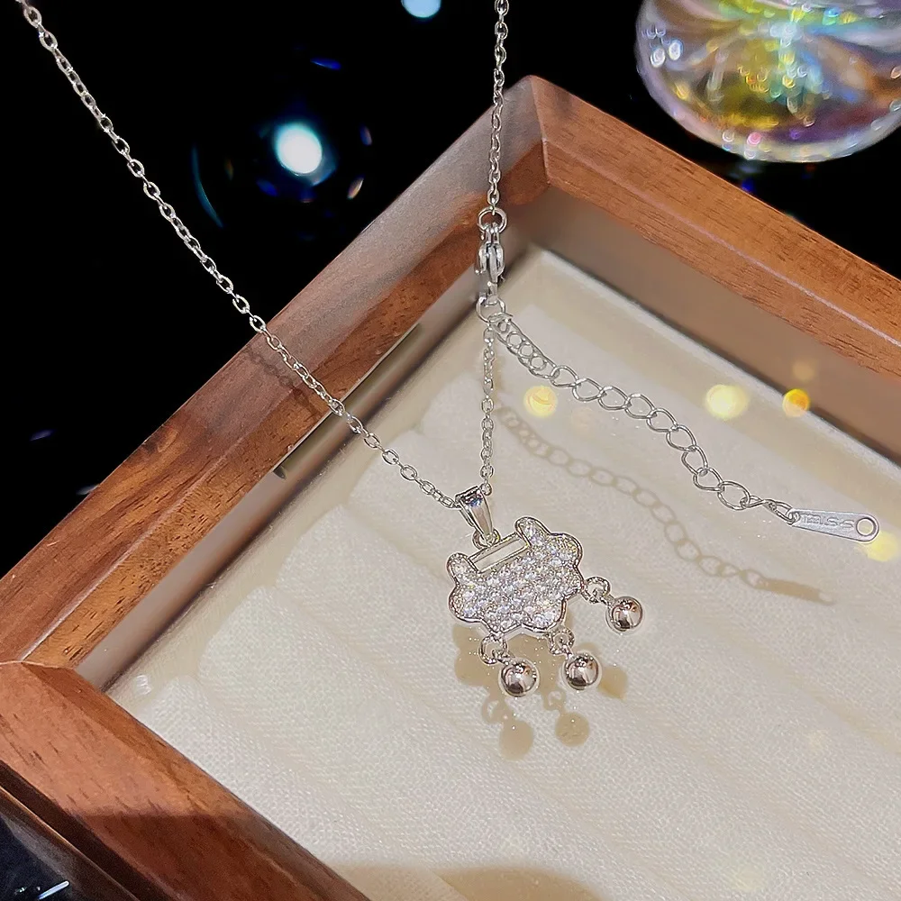 Корейское ожерелье с подвеской из циркона Ins Стиль Нишевый дизайн