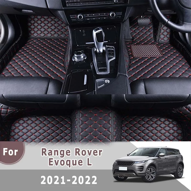 

Ковры RHD для Land Rover Range Rover Evoque L 2021 2022, автомобильные коврики, интерьерные аксессуары, пользовательские водонепроницаемые накладки на ножки, коврики