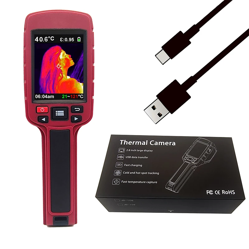 

-20~500℃ Infrared Thermal Imager Industrial Pyrometer Floor Heating Tube Testing Handheld Thermal Imaging Camera
