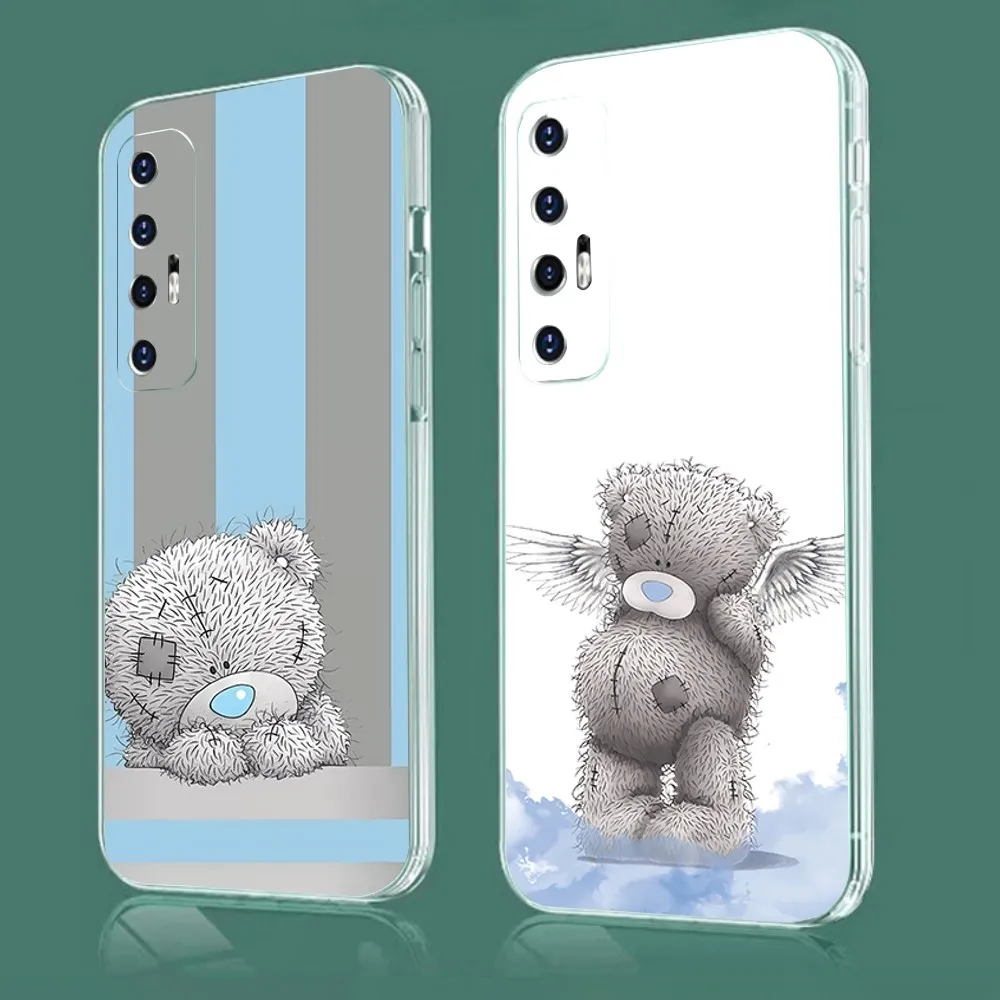 Милый чехол для телефона Tatty Teddy Xiaomi 11 Redmi Note 5G 8T 9A 9 10T Note8Pro 12SUltra прозрачный
