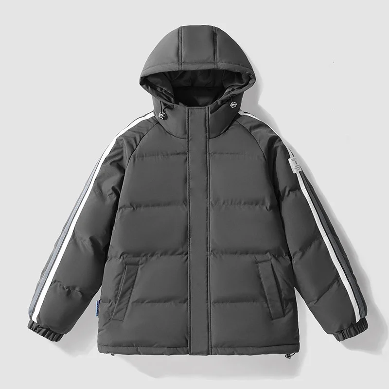 Men's Cotton Padded Clothes New Hooded Medium Long Winter Thickened Top Coat Korean  Sports Casual Warmth