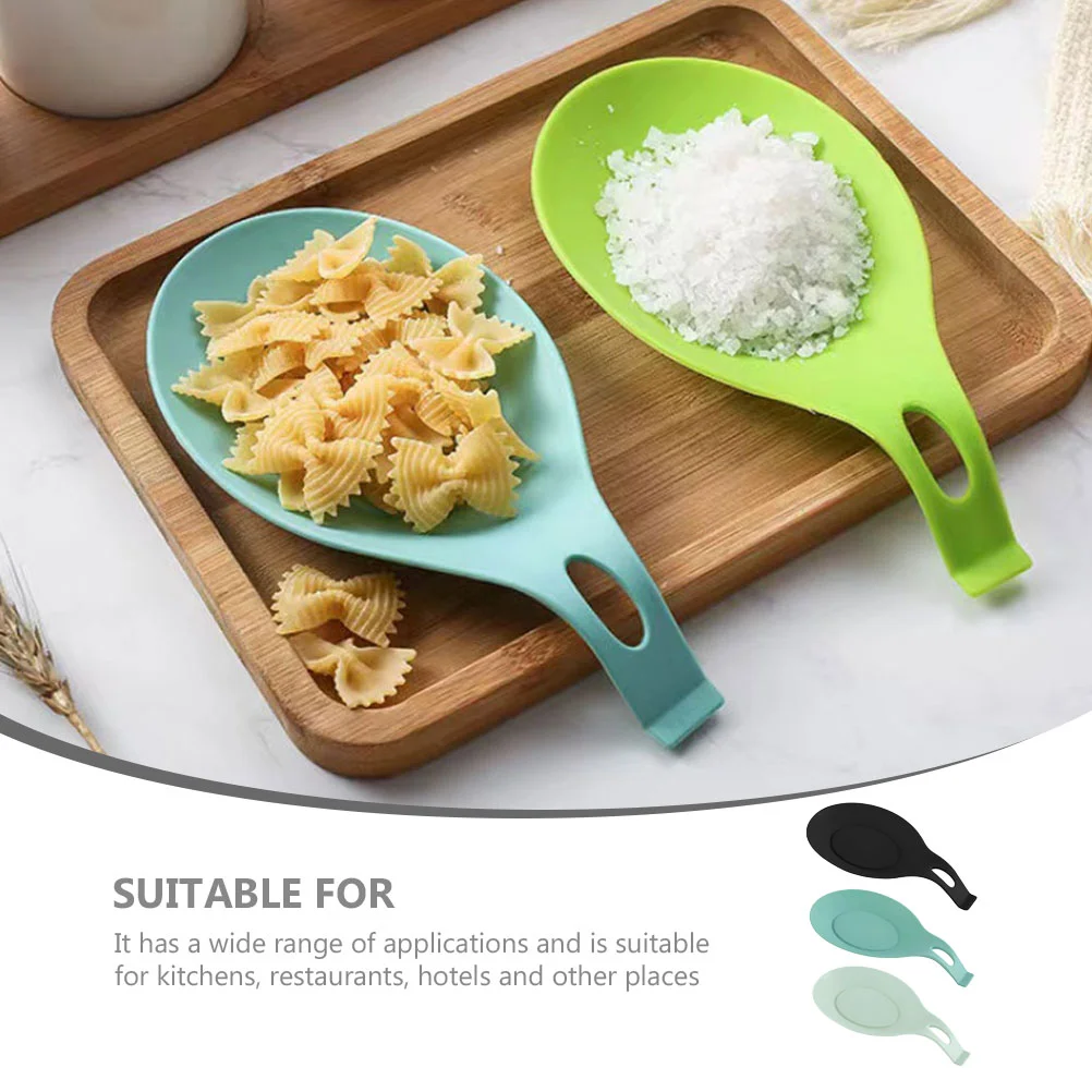 3 шт. силиконовый коврик для ложки подставка кофе держатель приготовления пищи