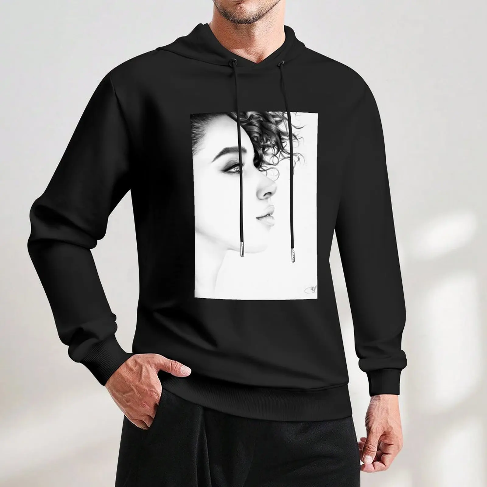 Lianne La Havas минимальный портретный пуловер с капюшоном мужская одежда осенние