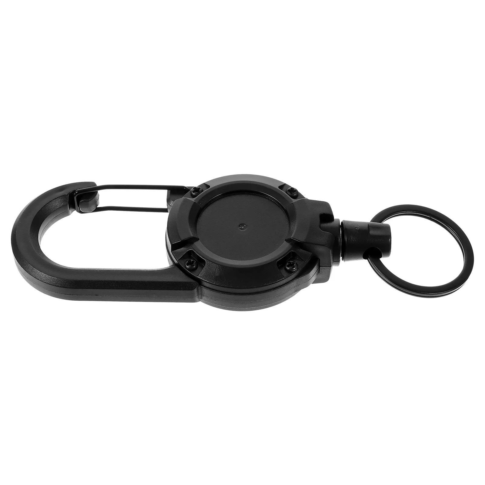 

Key Belt Convenient Key Buckles Hanging Buckle Keychain Reel Holder Professional Multi-functional Black Keys Metal Strap