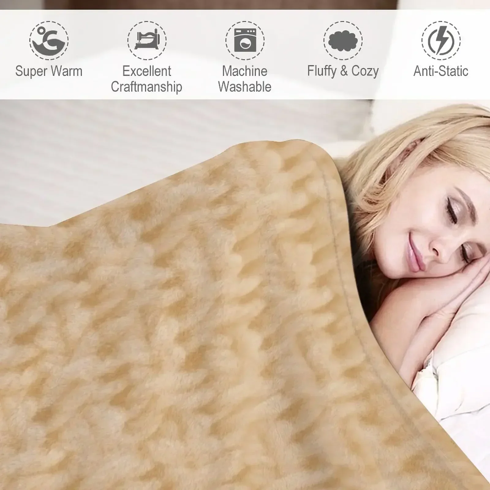 Новое тримпе L'oeil-ванильно-кремовое вязаное текстильное одеяло тонкий спальный