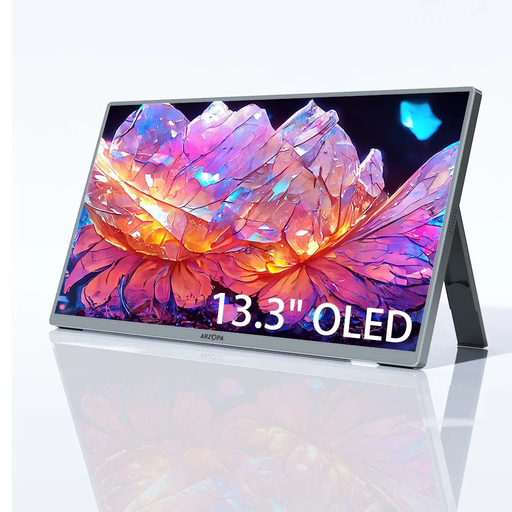 Фото Arzopa A3C Pro 13,3-дюймовый OLED 1080P FHD Full HD игровой USB портативный портatil №1