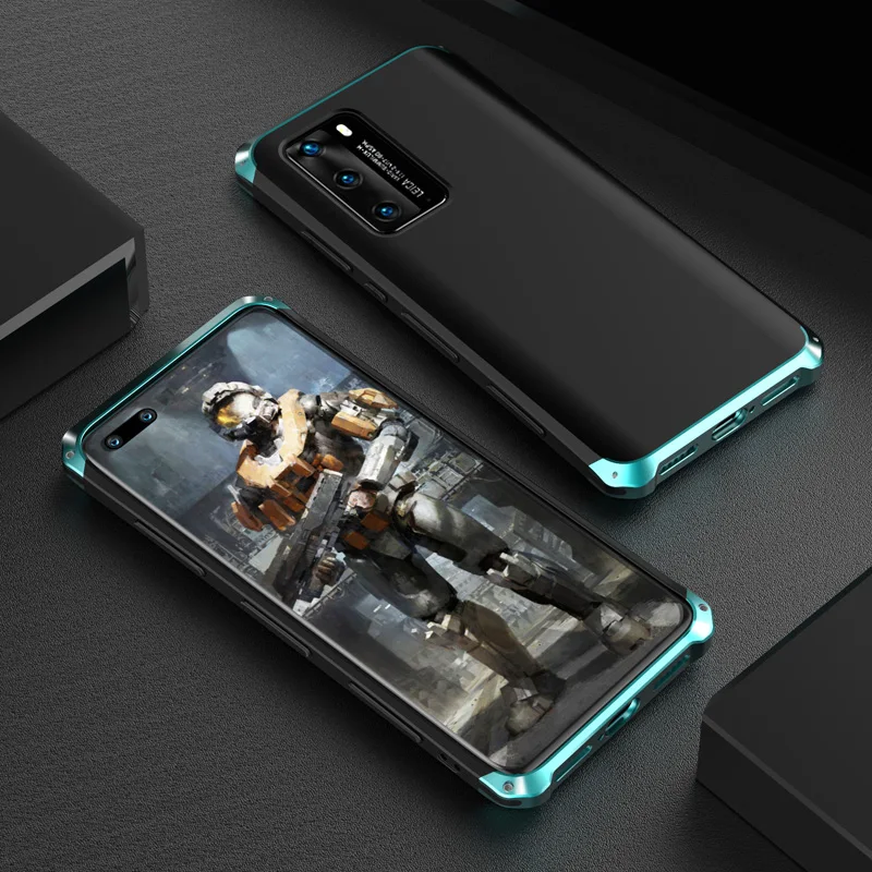 

Luxury Shockproof Metal Phone Case For Huawei P40 P30 Pro Thin Hard Aluminium Hybrid Pc Case For Mate 40 30 Mate20 Pro Cover