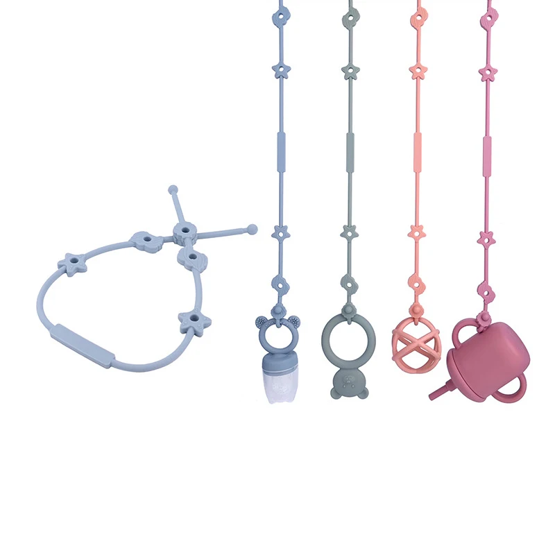 Силиконовые Веревки Для Прорезывания Зубов Младенцев Поводки Соски С Защитной