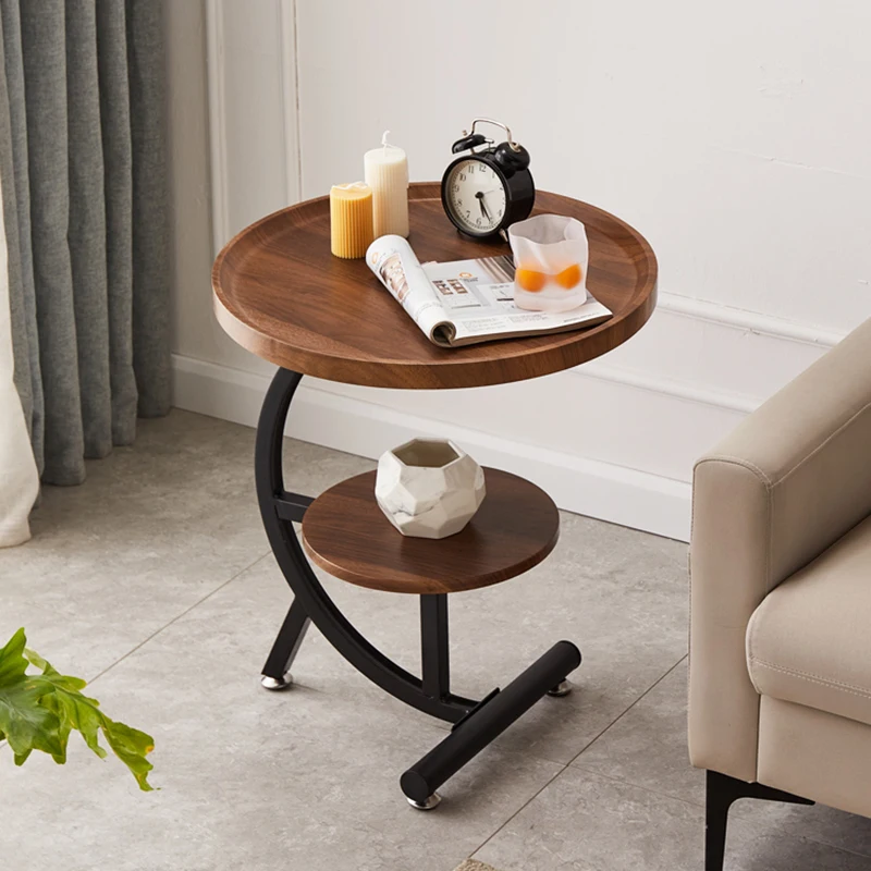 

Маленький круглый журнальный столик, кофейный столик с ногтями, покер, низкий стол для прихожей, деревянные входные столики, роскошная мебель YYY20XP