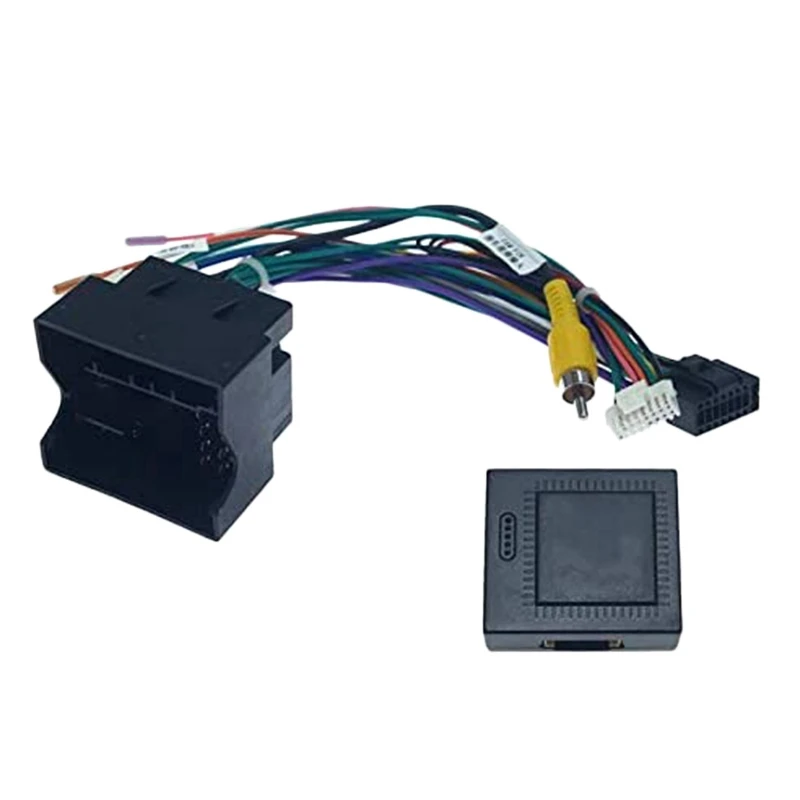 

Car Audio 16PIN Power Cord Adapter Audio Harness With Canbus Box For Golf 7 Skoda 2014-2016