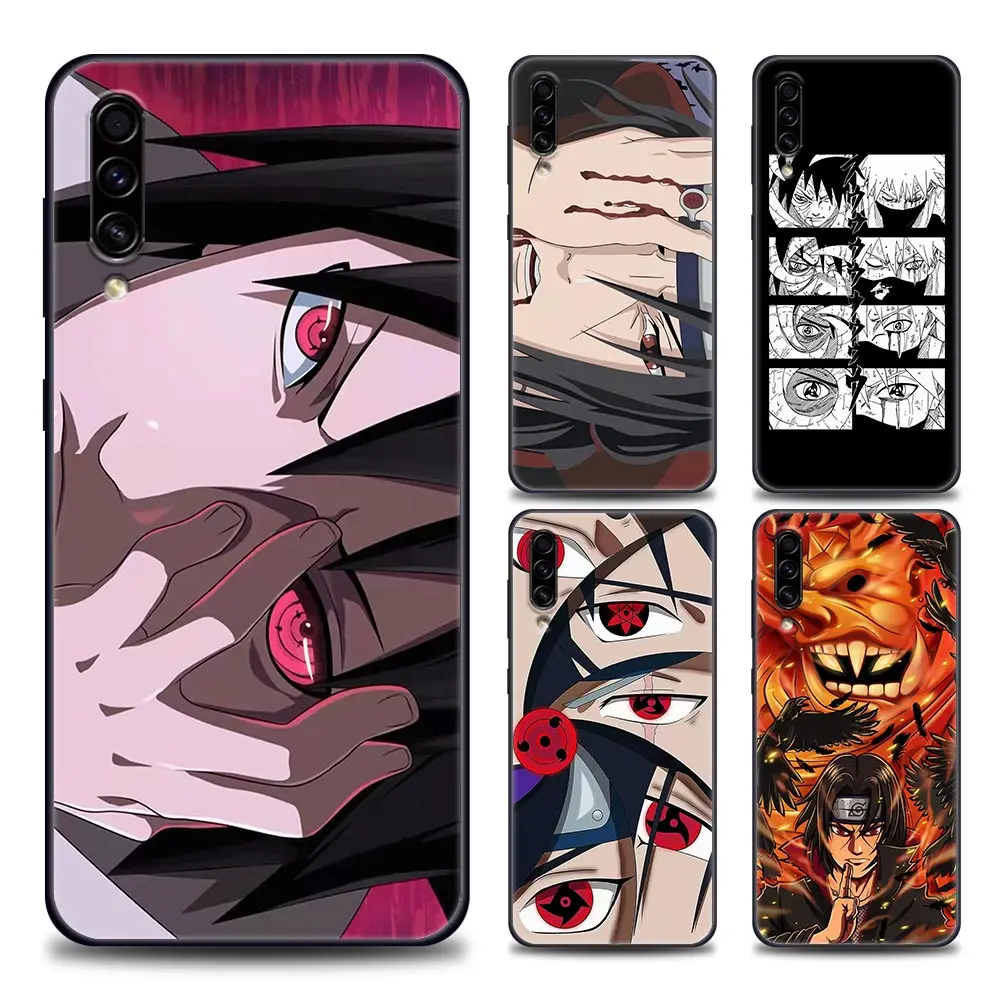 

Naruto Uchiha Eyes Anime Silicone Case For Samsung Galaxy A30s A50 A60 A70 A80 A90 F41 F52 A9 2018 Soft TPU Sasuke Itachi Madara