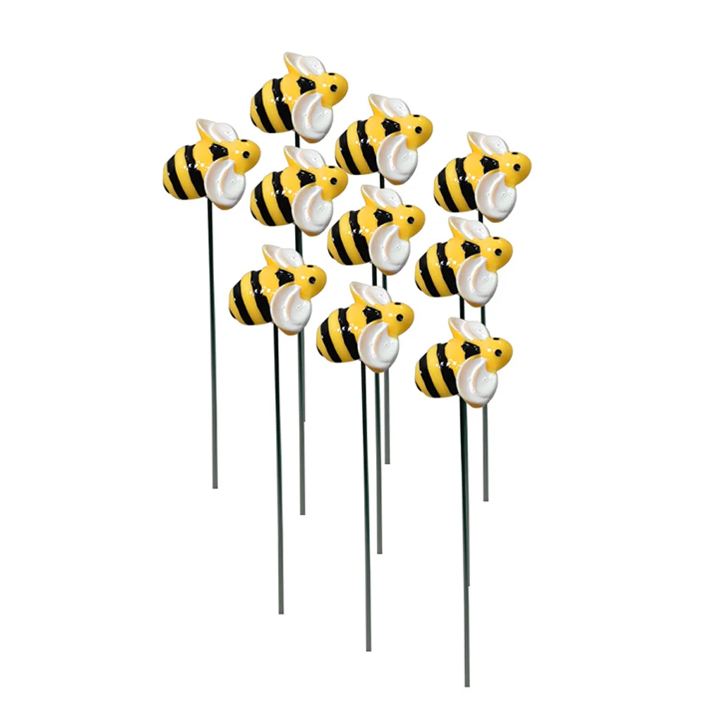 

2/3/5 10pcs PVC Wide Application Garden Stakes Functional And Decorative Convenient Bee Garden Stakes
