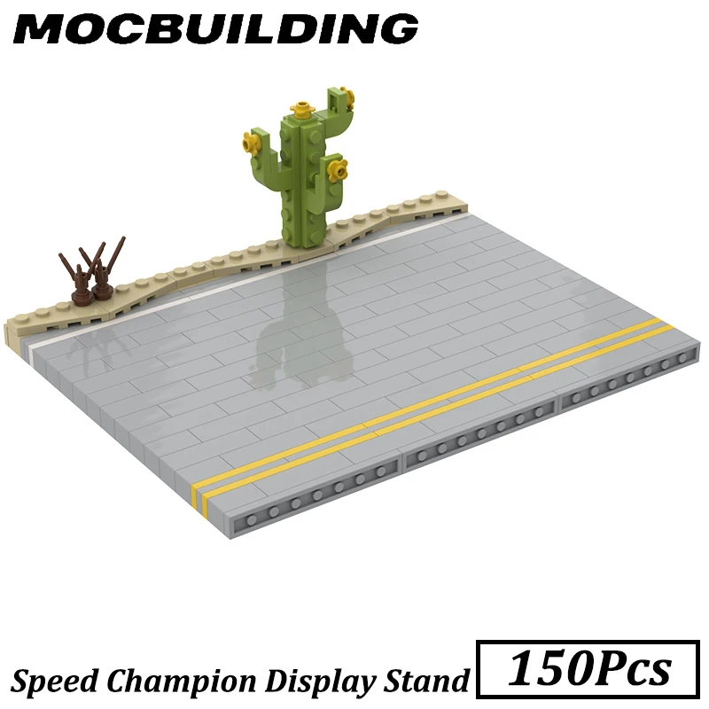 

Display Stand for 8 Studs Cars MOC Building Blocks Brick Speed Champion Stand Toys Construction Gift for Kids