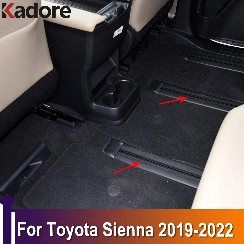 

For Toyota Sienna 2019-2021 2022 Center Seat Track Path Moulding Cover Trim Car Styling Decoration Accessories Stainless Steel