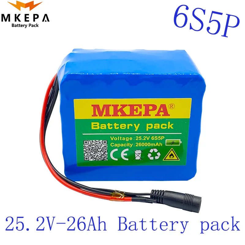 

24V 26Ah 6S5P 18650 li-ion battery pack 25.2v 26000mAh electric bicycle moped /electric/lithium ion battery pack