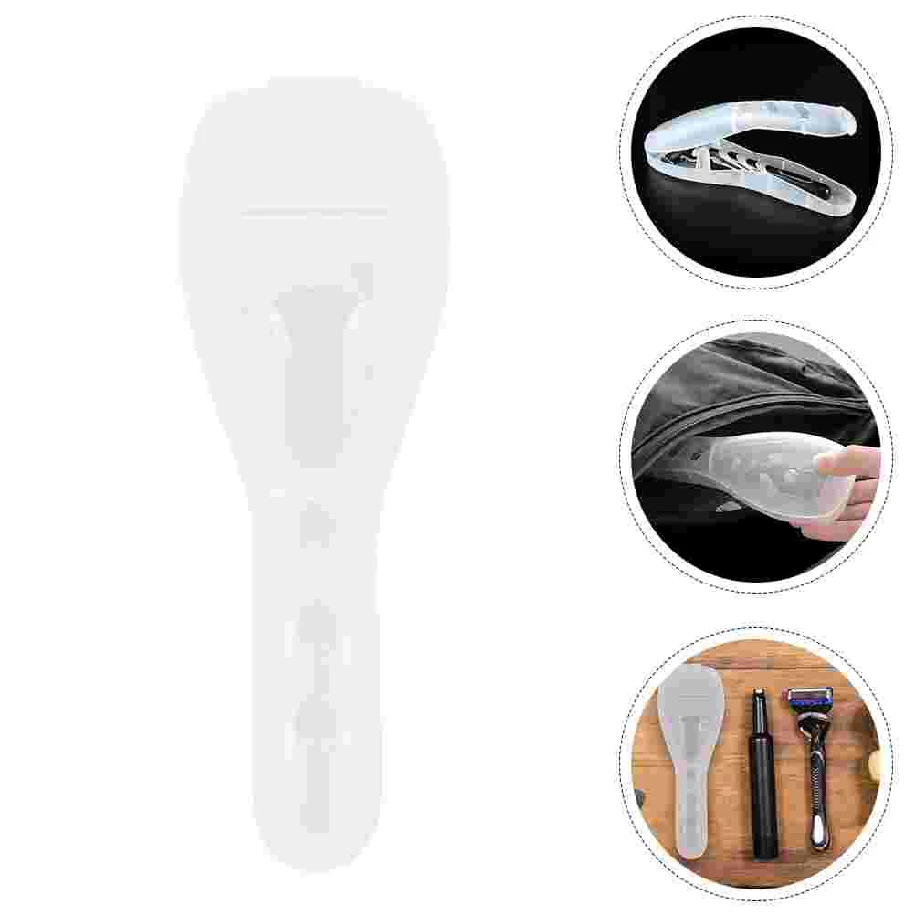 

Travel Case Manual Shaver Storage Men's Male Organizer Transparent Container