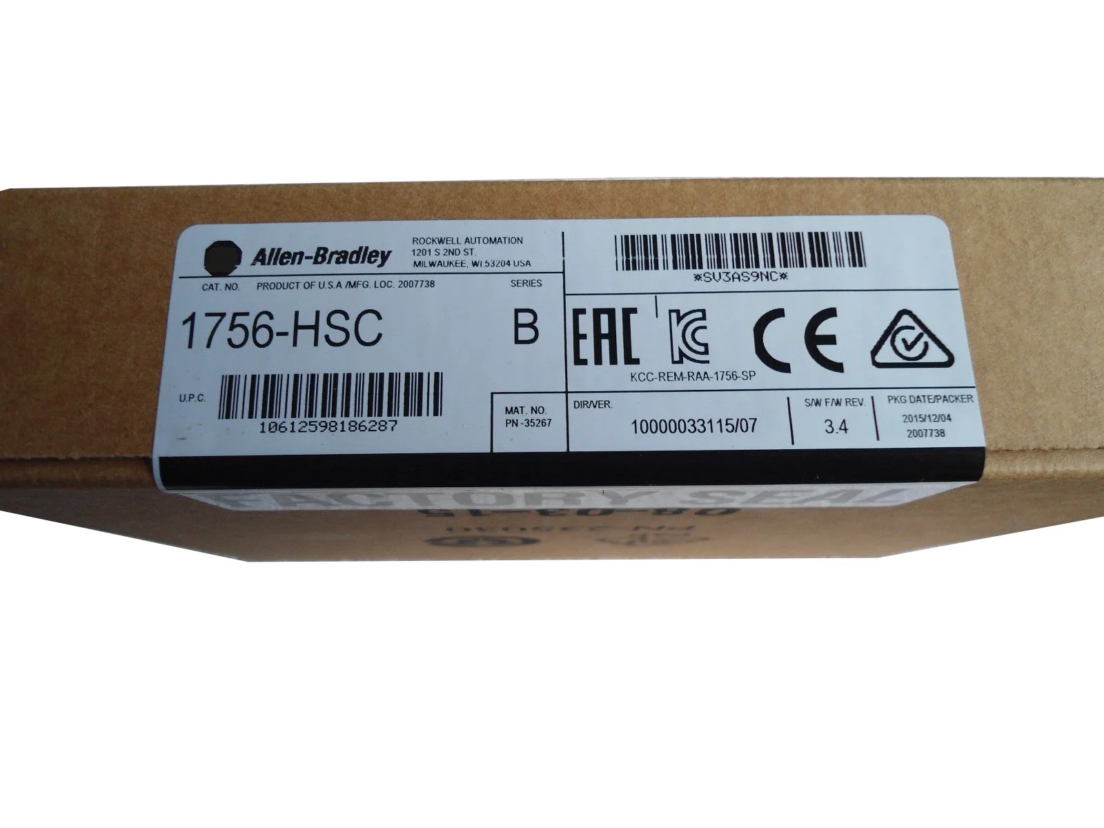 

Новый оригинальный в коробке 1756-HSC 1756HSC {склад} гарантия 1 год отправка в течение 24 часов