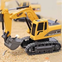 alloy 124 rc excavator toy 2 4ghz rc truck engineering car 6wd remote control toys vehicles for kids christmas gift children