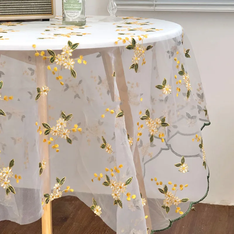 

Вышитая кружевная фоновая скатерть мягкая фототкань для стола скатерть для гостиной