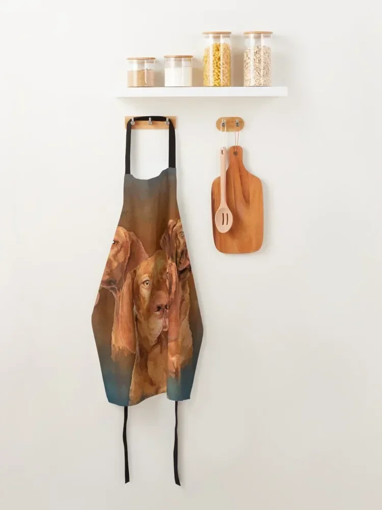 Vizsla-Угорская указка фартук с коллажем платье мужской кухонный