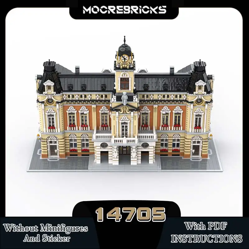 Городская модульная архитектура городской зал строительный блок модель