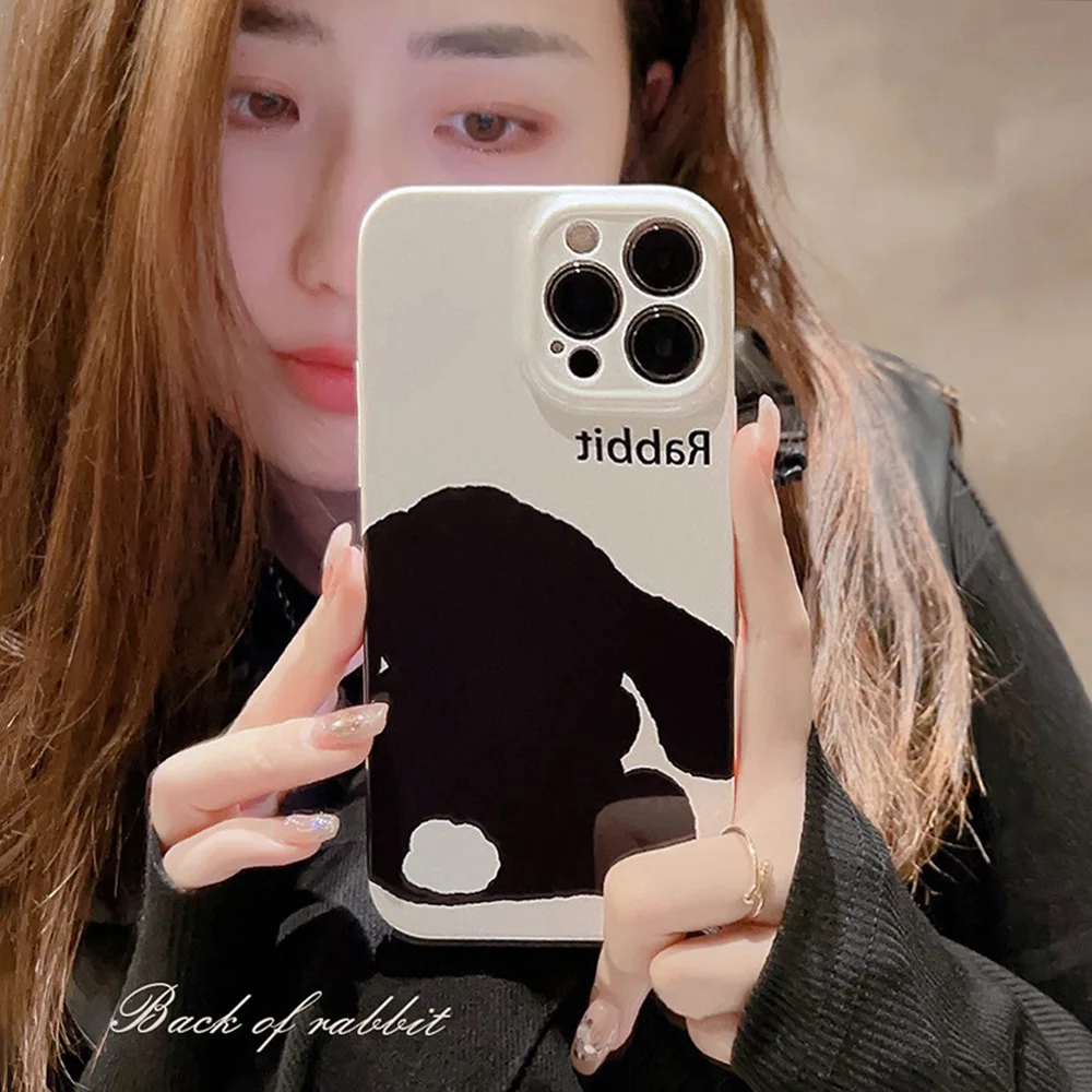 

Feilin Baidi Pangdun Rabbit Phone Case For iphone 14 13 12 11 Pro Max X XR XSMAX 7 8 Plus SE TPU Case Cover new products