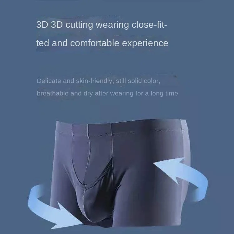 Prepuce Resistance Separation Underwear Men Desensitization Ice Silk Modal Soft Boxer Men Sex Delay Sexy Underwear Mens Panties