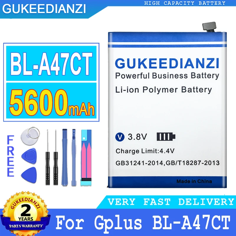 

Bateria 5600mAh High Capacity Battery BLA47CT For Gplus G plus BL-A47CT Mobile Phone High Quality Battery