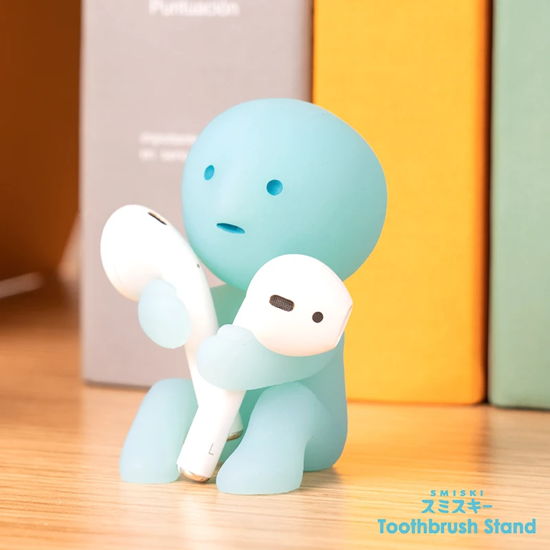 

SMISKI Toothbrush Stand Series Blind Mystery Box Noctilucent Bule Doll Figure Decoration Desktop Headphone Holder Model Toy Gift