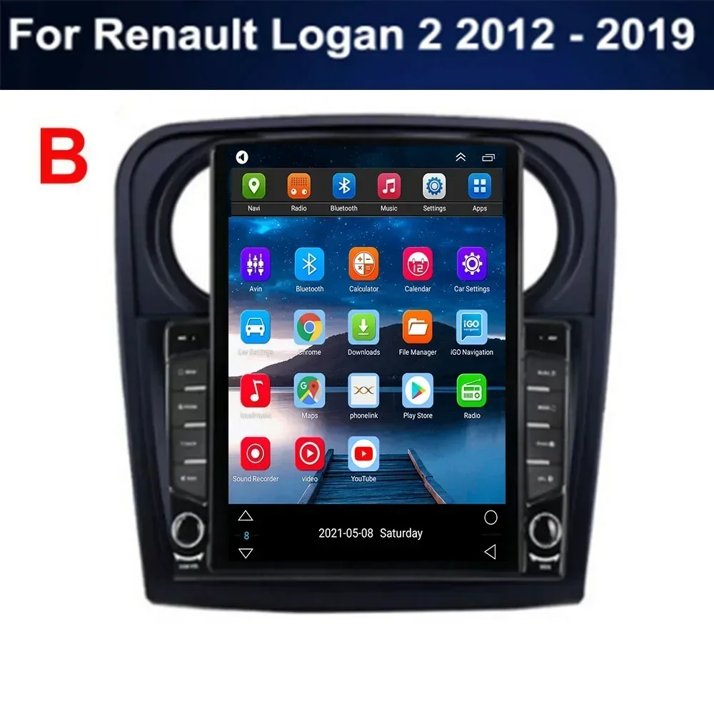 Android для Renault Logan 2 2012-2039 Sander 2014-2039 Тип Tesla Автомобильный радиоприемник