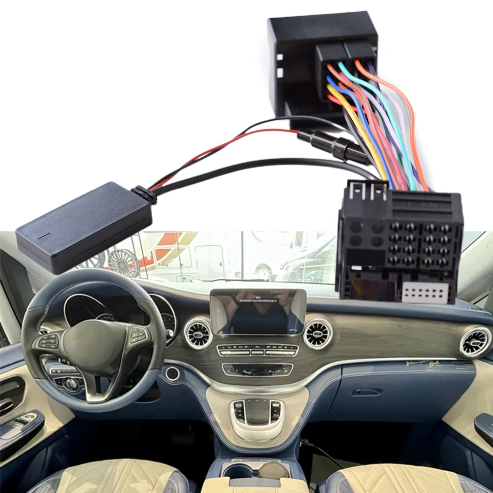 

Car AUX Bluetooth Adapter 5.0 Audio Cable For Benz W169 W209 W164 Music Receiver Handsfree BT Call Car Accessories