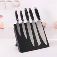 knife block folding rack wooden mdf spray black paint strong suction without knife multi function magnet stand holder