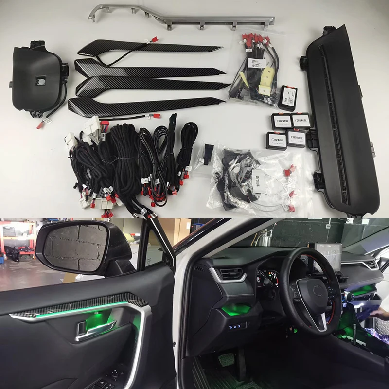 

Replace For Toyota rav4 2020 Decorative Atmosphere Lamp Car Led interior door Dashboard ambient Light