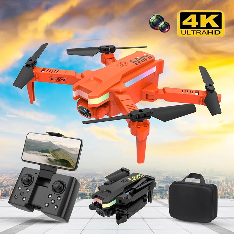 

Мини-Квадрокоптер XT8 с двумя камерами, Wi-Fi, светодиодный pv
