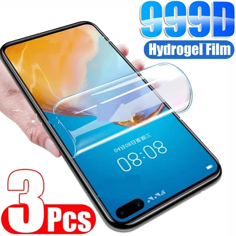 

3PCS Hydrogel Film For Huawei P60 P50 P20 Pro P10 Plus P9 Screen Protector On Huawei P40 P30 Lite P Smart Z 2019 Protective Film