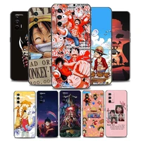 japan anime one piece luffy phone case for realme q2 c20 c21 v15 5g 8 c25 gt neo v13 5g x7 pro c21y soft silicone