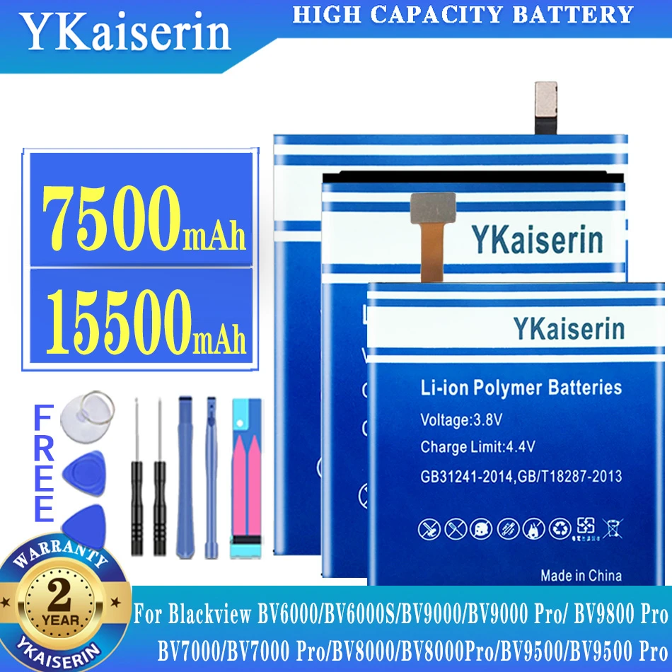 

For Blackview BV7000 BV8000 BV9500 BV6000 Pro BV6000S Battery Phone Replacement Battery For Blackview BV9000 BV9800 Pro Batteria