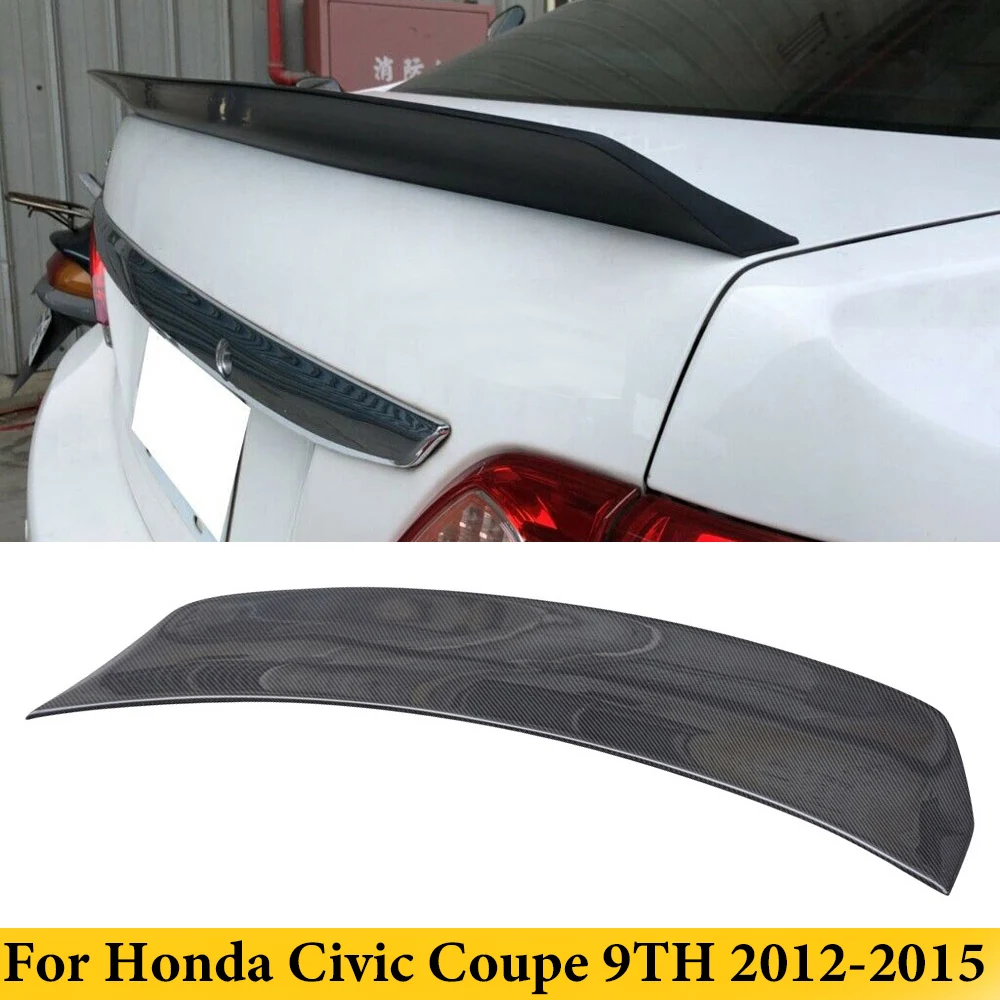 

For Honda Civic 9TH 2012-2015 Carbon Fiber Rear Trunk Spoiler Duckbill Wing Auto Tuning