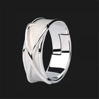 anime dragon ball super black goku ring fashion open ring mens and womens simple alloy silver adjustable couple rings