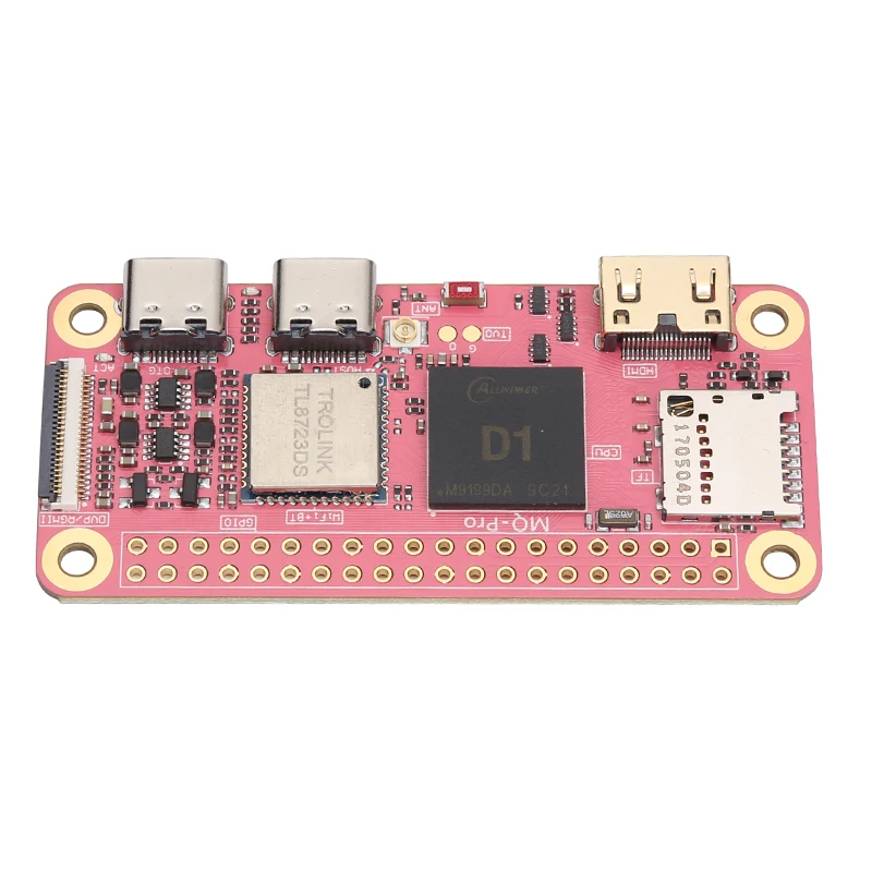 

New Mango Pi MangoPi MQ-Pro D1 Demo Board RISC-V SBC 1GB RAM With WiFi/BT Sakura Pink V1.4