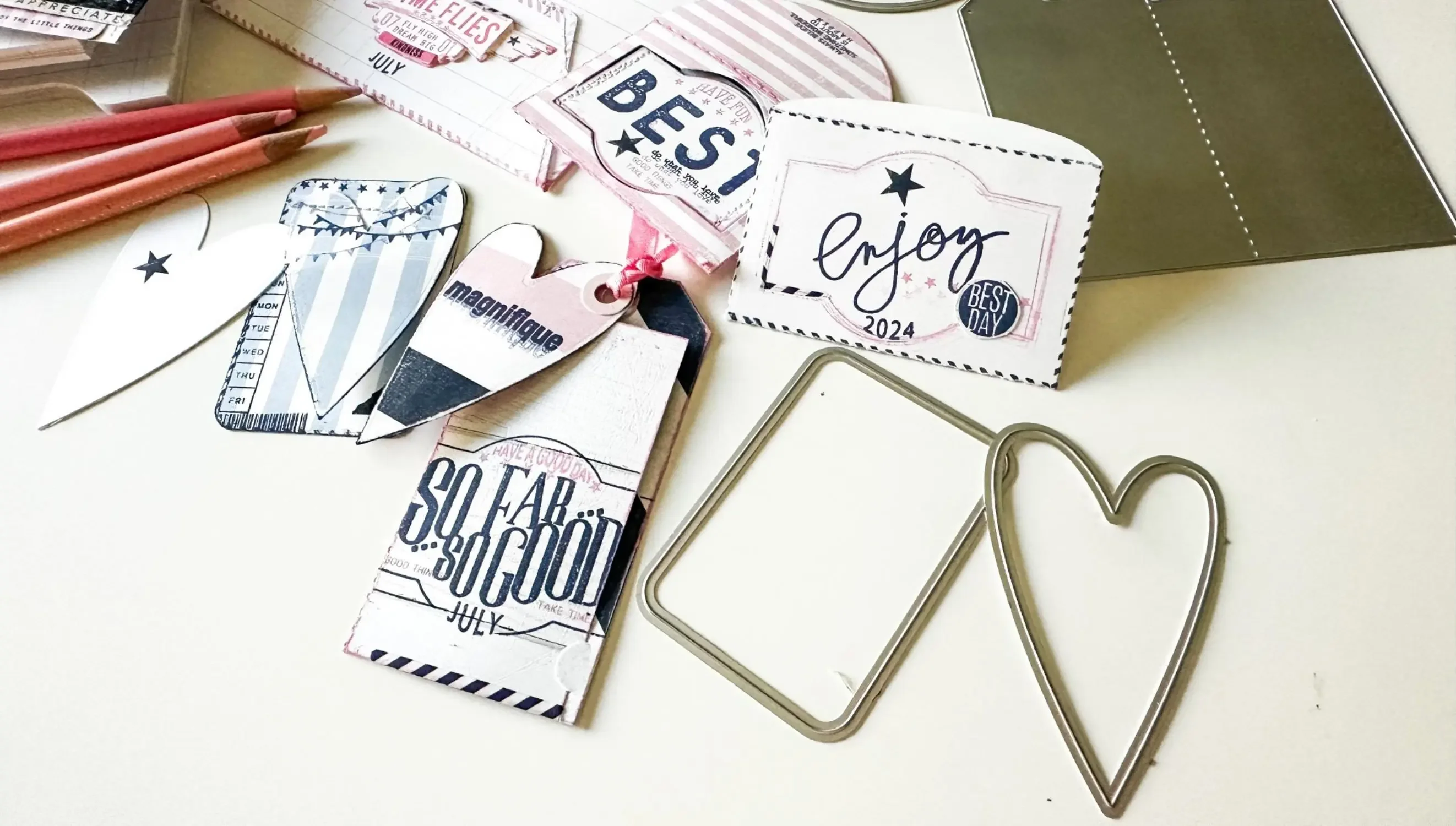 Новый призрак сердце открытка бирка металлические трафареты для DIY скрапбук