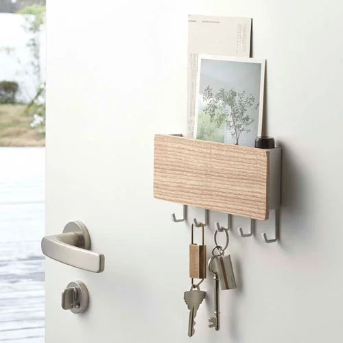 

Wooden Key Hanger Home Wall Rack Storage Rack Vintage Hallway Home Space Saving Small Bedroom Door Back Decorative Room Rack