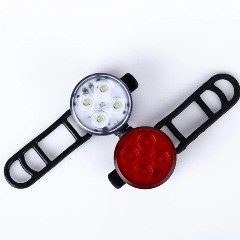 

Bike Lamp Mountain Bike USB Charging Front Lamp Warning Set Tail Light Riding Accessories Four Lamps