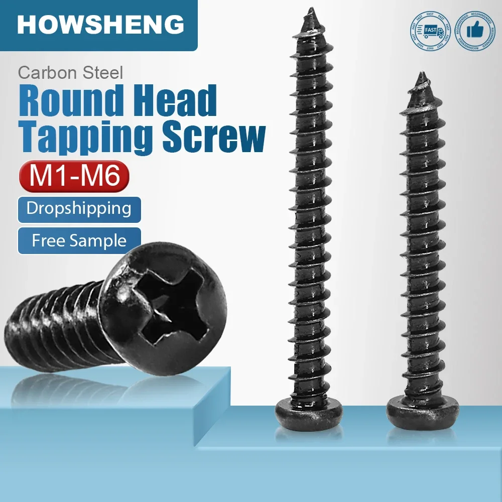 

HOWSHENG Саморезы из углеродистой стали M1-M6