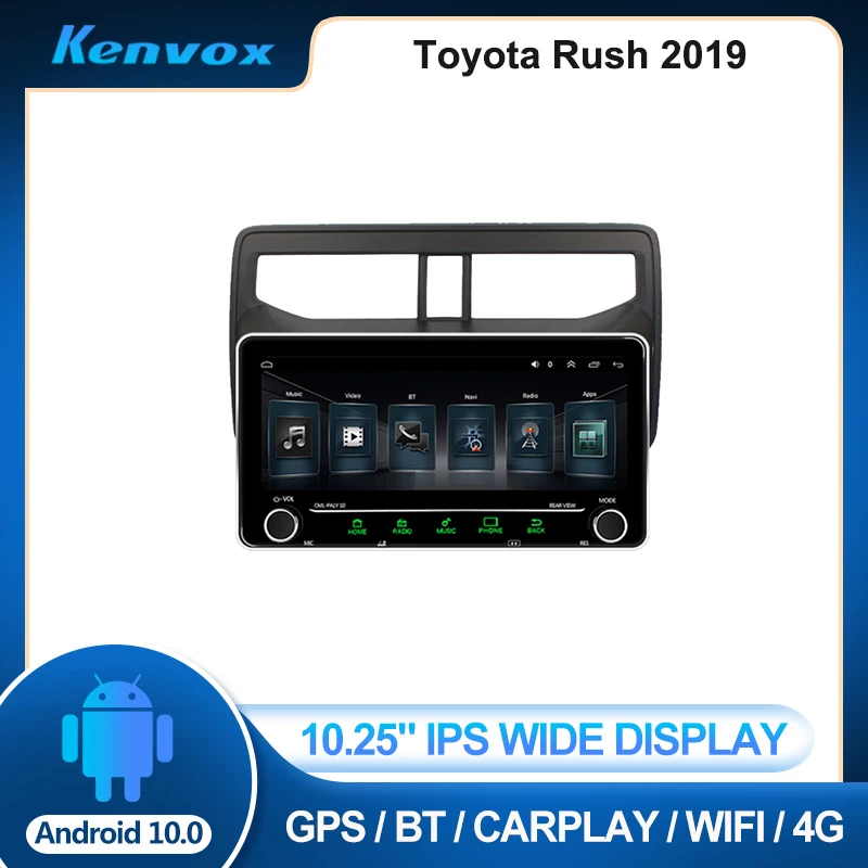 

10.25"WIDE IPS 2 din Android Car radio For Toyota Rush 2018 2019 Multimedia GPS Navigation Autoradio video head unit