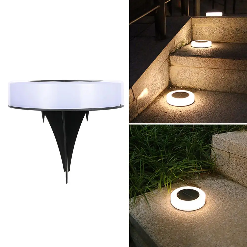 

Solar Ground Light Ip65 Waterproof Light Control Outdoor 8led Ground Plug Lights For Garden Lawn Patio